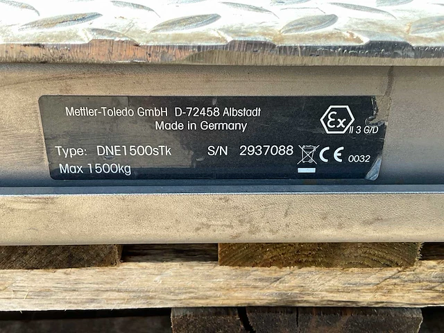 Mettler toledo dne1500stk vloerweegschaal rvs - afbeelding 5 van  7
