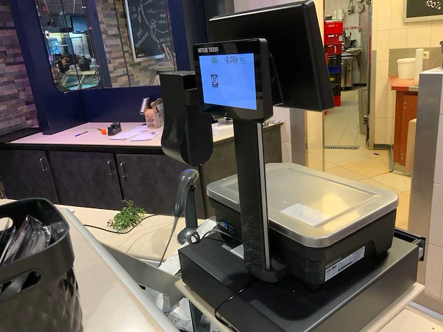 Mettler toledo fb-t-15 touchscreen weegschaal kassasysteem met bonnenprinter - afbeelding 6 van  7