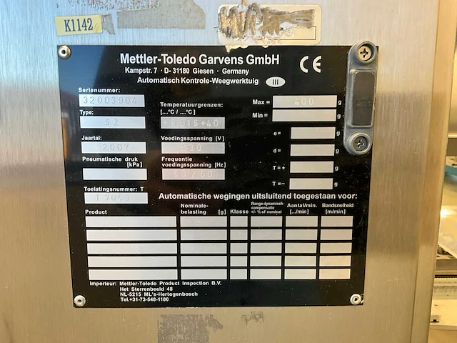 Mettler toledo garvens s2 controleweger - afbeelding 3 van  11
