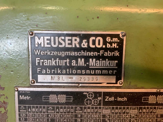 Meuser m3l universele draaibank - afbeelding 9 van  11