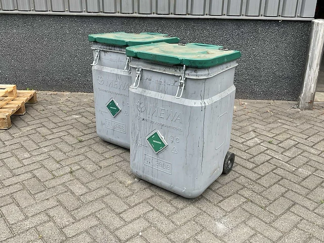 Mewa afvalcontainer (2x) - afbeelding 1 van  3