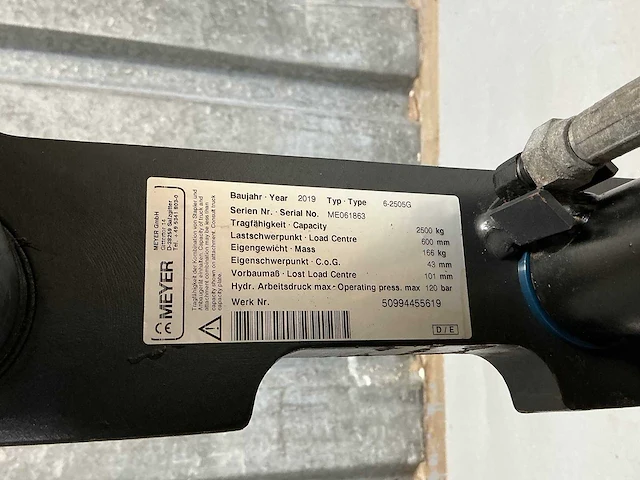 Meyer - fem 2 6-2505g - accessoire voor vorkheftrucks - 2019 - afbeelding 4 van  4