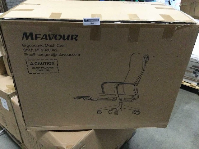 Mfavour - mfv0042 - ergonomische bureaustoel met voetsteun - afbeelding 3 van  4