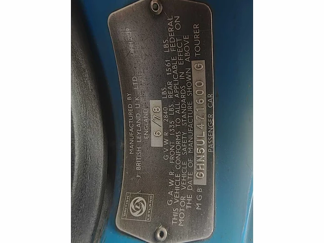 Mg - 1979 - b type - 1.8 roadster - personenauto - oldtimer - afbeelding 36 van  41