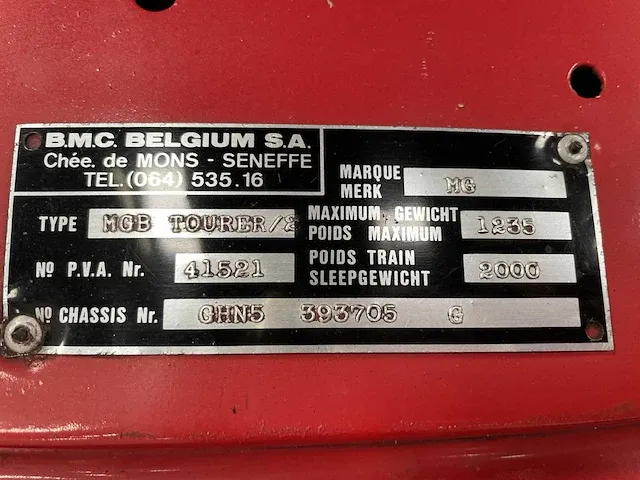 Mg b type cabriolet oldtimer 1974 - afbeelding 20 van  37