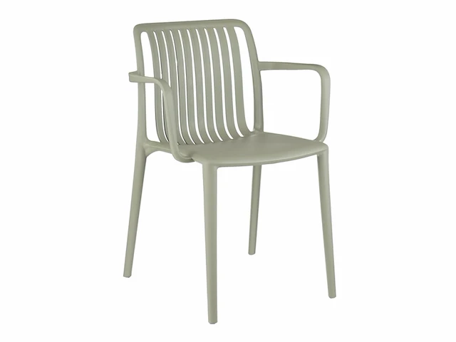 Mica decorations paloma tuinstoel - l53 x b53 x h78 cm - polypropyleen - groen - afbeelding 1 van  5
