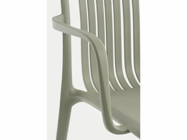Mica decorations paloma tuinstoel - l53 x b53 x h78 cm - polypropyleen - groen - afbeelding 2 van  5