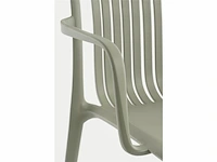 Mica decorations paloma tuinstoel - l53 x b53 x h78 cm - polypropyleen - groen - afbeelding 2 van  5