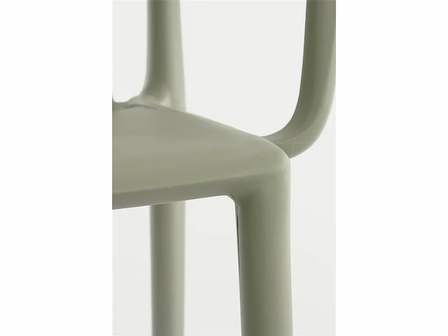 Mica decorations paloma tuinstoel - l53 x b53 x h78 cm - polypropyleen - groen - afbeelding 3 van  5
