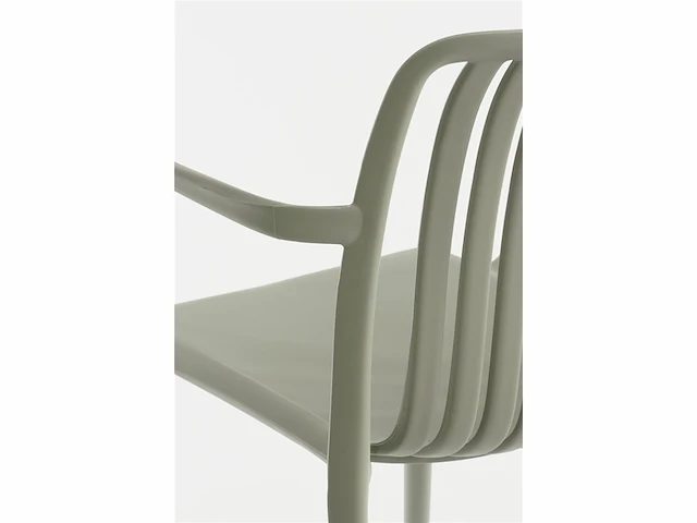 Mica decorations paloma tuinstoel - l53 x b53 x h78 cm - polypropyleen - groen - afbeelding 4 van  5