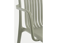 Mica decorations paloma tuinstoel l53 x b53 x h78 cm polypropyleen groen - afbeelding 2 van  5