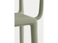 Mica decorations paloma tuinstoel l53 x b53 x h78 cm polypropyleen groen - afbeelding 3 van  5