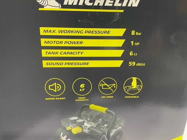 Michelin - 6 liter - luchtcompressor - afbeelding 5 van  5