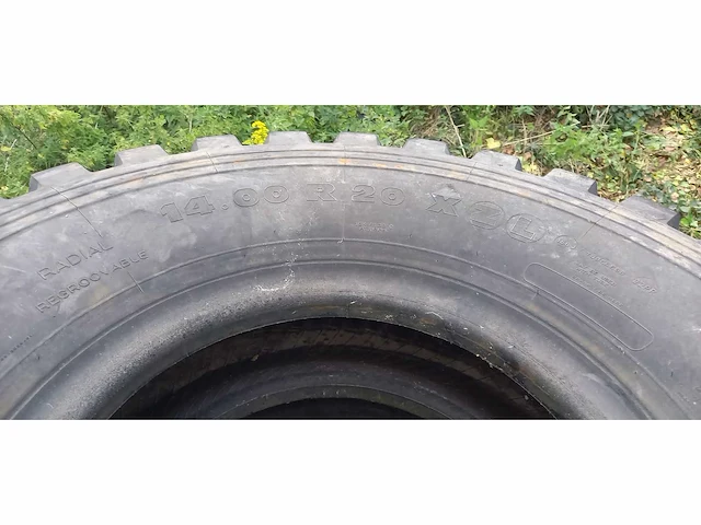 Michelin 14.00 r 20 xzl banden (4x) - afbeelding 3 van  4