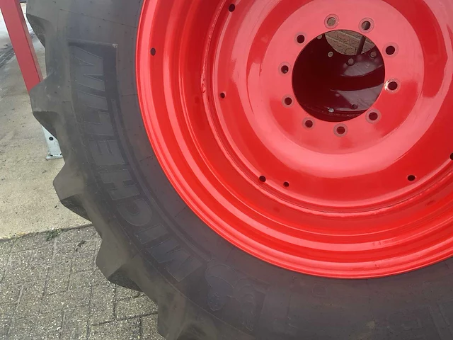 Michelin 710/70r38 machxbib tractorbanden set op fendt velg 10 gaats - afbeelding 5 van  7