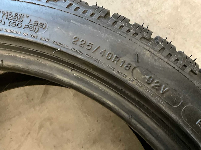 Michelin "pilot alpin" 225/40 r18 (2x) - afbeelding 4 van  8