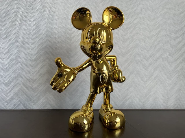 Mickey mouse pop art beeld, goud - afbeelding 1 van  10