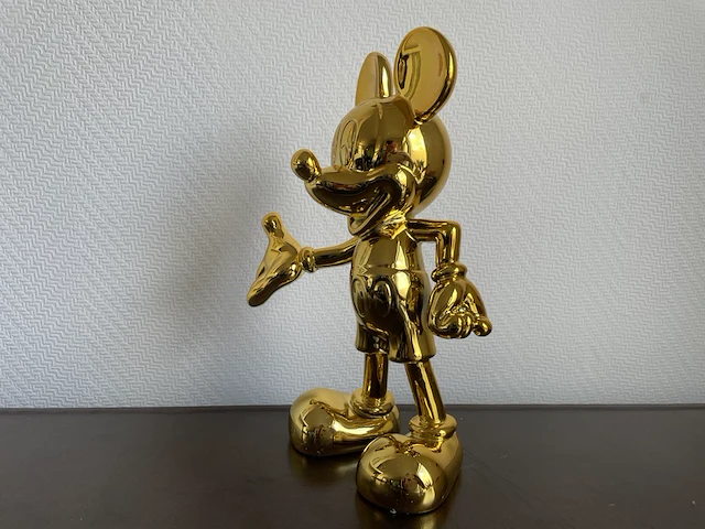 Mickey mouse pop art beeld, goud - afbeelding 3 van  10