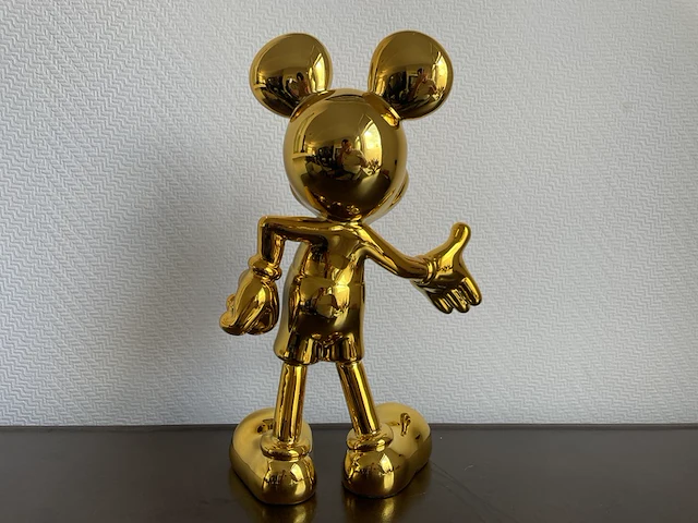 Mickey mouse pop art beeld, goud - afbeelding 5 van  10