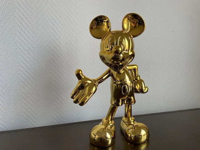 Mickey mouse pop art beeld, goud - afbeelding 9 van  10