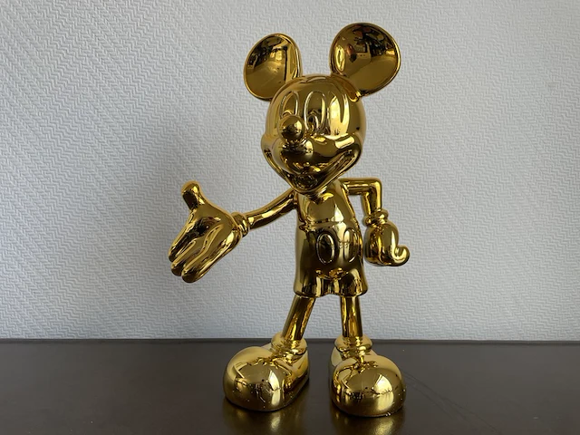 Mickey mouse pop art beeld, goud - afbeelding 10 van  10