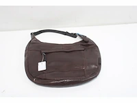 Micmacbags highland park schoudertas donkerbruin 100% leer - afbeelding 2 van  3
