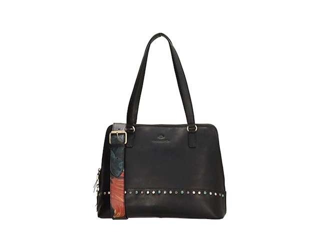 Micmacbags masterpiece shopper zwart 100% leer - afbeelding 1 van  1