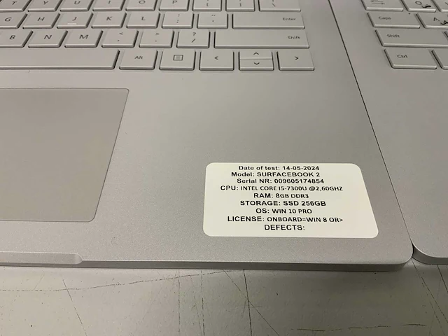 Microsoft surface book 2 laptop (2x) - afbeelding 11 van  12