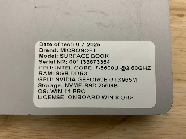 Microsoft surface book (i7) laptop - afbeelding 13 van  13