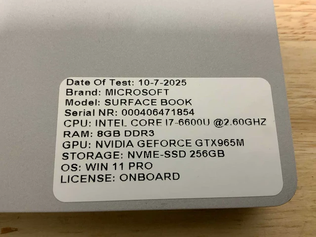 Microsoft surface book (i7) laptop - afbeelding 13 van  13