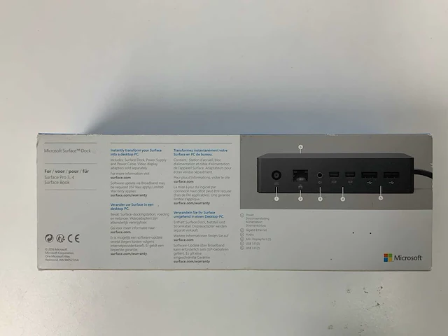 Microsoft surface book & surface book pro(3 en 4) docking station - afbeelding 2 van  2