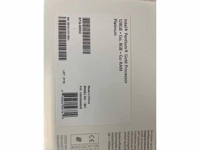 Microsoft surface go 2 pentium, wi-fi, 8gb ram, 128gb - afbeelding 5 van  6