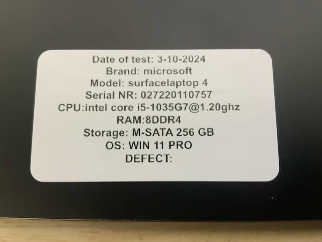 Microsoft surface laptop 4 (i5-gen10) laptop - afbeelding 6 van  6