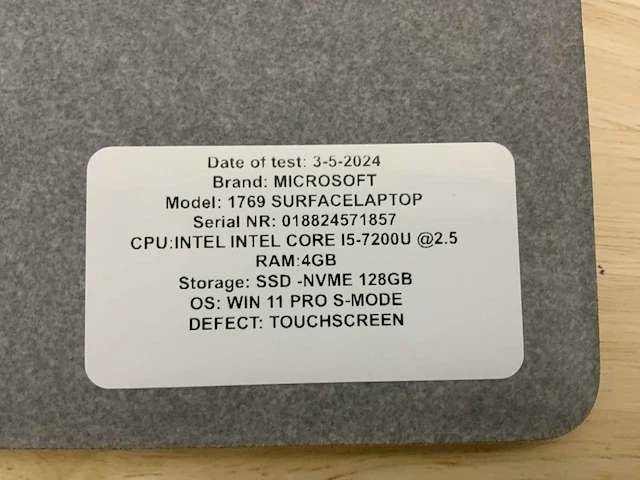 Microsoft surface laptop laptop (2x) - afbeelding 7 van  8