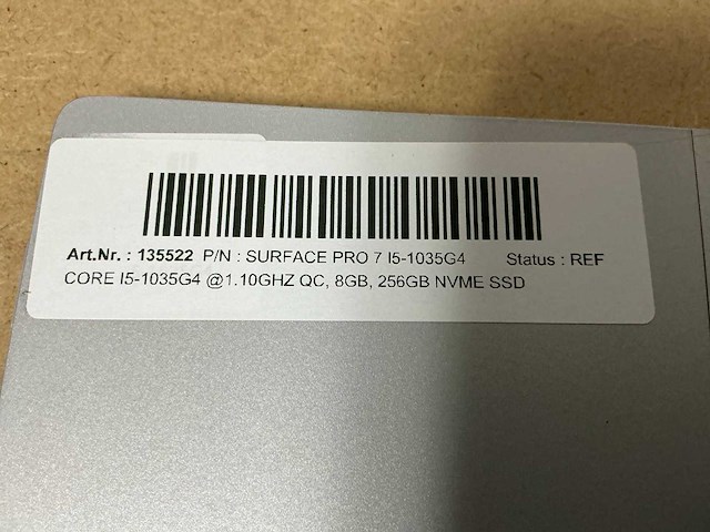 Microsoft surface pro 7 i5-1035g4 laptop - afbeelding 5 van  5