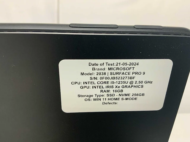 Microsoft surface pro 9 (i5-gen12) tablet - afbeelding 5 van  7