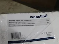 Microvezel plakmoppen wecoline wit. 45 stuks. - afbeelding 3 van  3