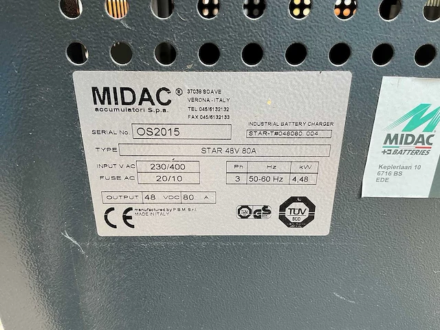 Midac - midatron 48v 80a - battery chargers - afbeelding 2 van  2