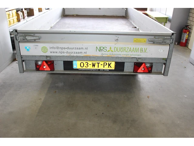 Middenas-aanhanger hapert ta c29a met kenteken 03-wt-pk en open laadvloer. maximaal 2 ton. bakafmeting 340 ... - afbeelding 3 van  8