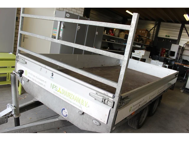 Middenas-aanhanger hapert ta c29a met kenteken 03-wt-pk en open laadvloer. maximaal 2 ton. bakafmeting 340 ... - afbeelding 4 van  8
