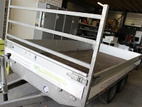 Middenas-aanhanger hapert ta c29a met kenteken 03-wt-pk en open laadvloer. maximaal 2 ton. bakafmeting 340 ... - afbeelding 4 van  8