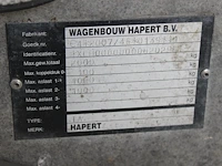 Middenas-aanhanger hapert ta c29a met kenteken 03-wt-pk en open laadvloer. maximaal 2 ton. bakafmeting 340 ... - afbeelding 5 van  8