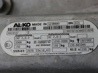 Middenas-aanhanger hapert ta c29a met kenteken 03-wt-pk en open laadvloer. maximaal 2 ton. bakafmeting 340 ... - afbeelding 7 van  8