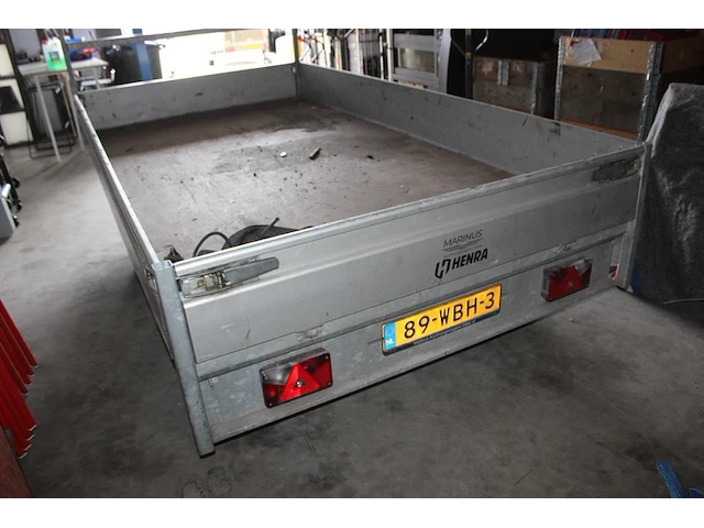 Middenas aanhangwagen henra pl27 met kenteken 89-wbh-3. datum eerste toelating 7 juni 2022. bakafmeting 35... - afbeelding 3 van  6