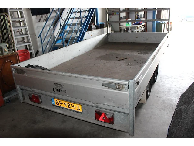 Middenas aanhangwagen henra pl27 met kenteken 89-wbh-3. datum eerste toelating 7 juni 2022. bakafmeting 35... - afbeelding 4 van  6