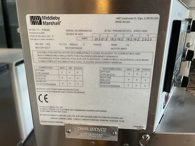 Middleby marshall wow! ps629e pizza-oven - afbeelding 2 van  10