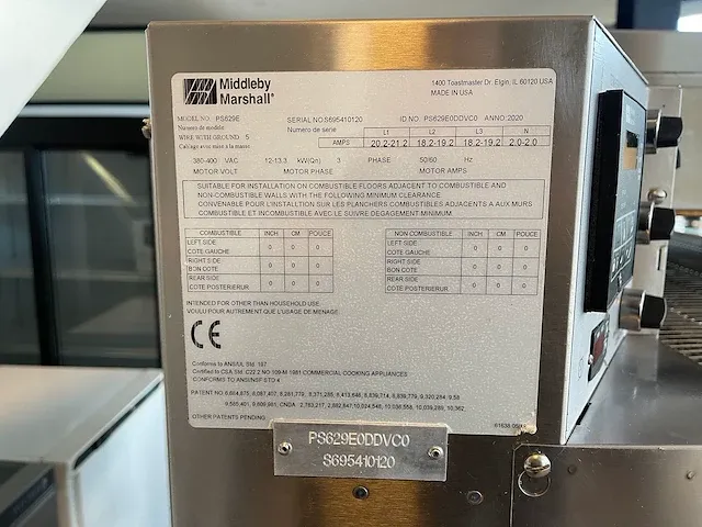 Middleby marshall wow! ps629e pizza-oven - afbeelding 10 van  10
