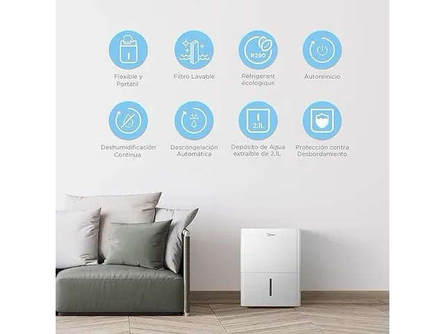Midea r290 luchtontvochtiger - afbeelding 3 van  4