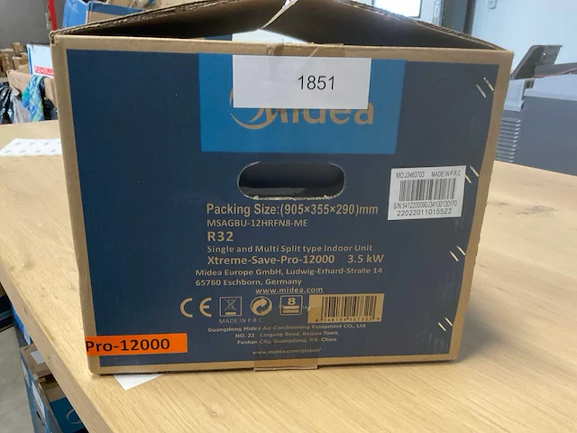 Midea xtreme-save-pro-12000 airco split - afbeelding 4 van  7