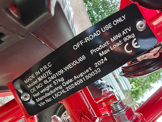 Midi quad elektrisch 1000 watt renegate - afbeelding 16 van  24